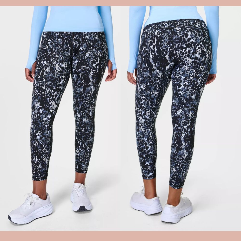 NWT $108 Sweaty Betty [ XS 0-2 ] Power‎ 7/8 Workout Leggings Grey Dapple 6361